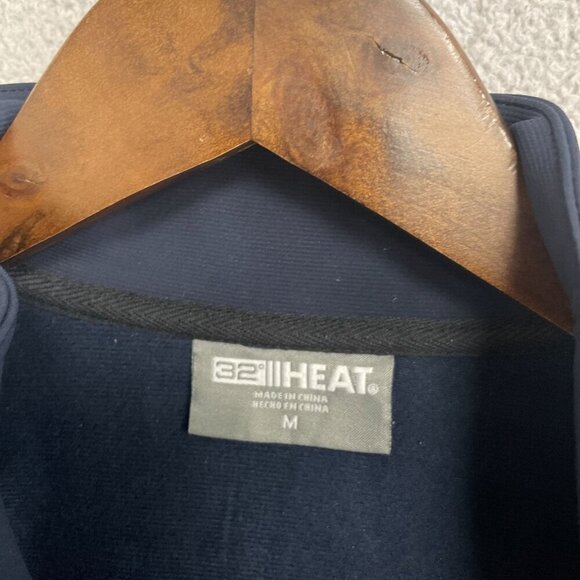 NEW 32 Degrees Heat Men's M Navy Full-Zip Jacket Polyester Lightweight Outerwear - Picture 6 of 9